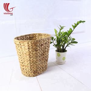 Wholesale Eco-Friendly Rectangle Folding Water Hyacinth Handicraft <b>Woven</b> Storage <b>Laundry</b> <b>Basket</b> - Product Image 3