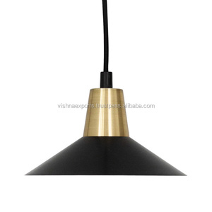 Lámpara colgante de aluminio/lámpara con acabado de latón y níquel disponible en tamaños medianos grandes para fuente de luz de bombilla de uso industrial - Product Image 2