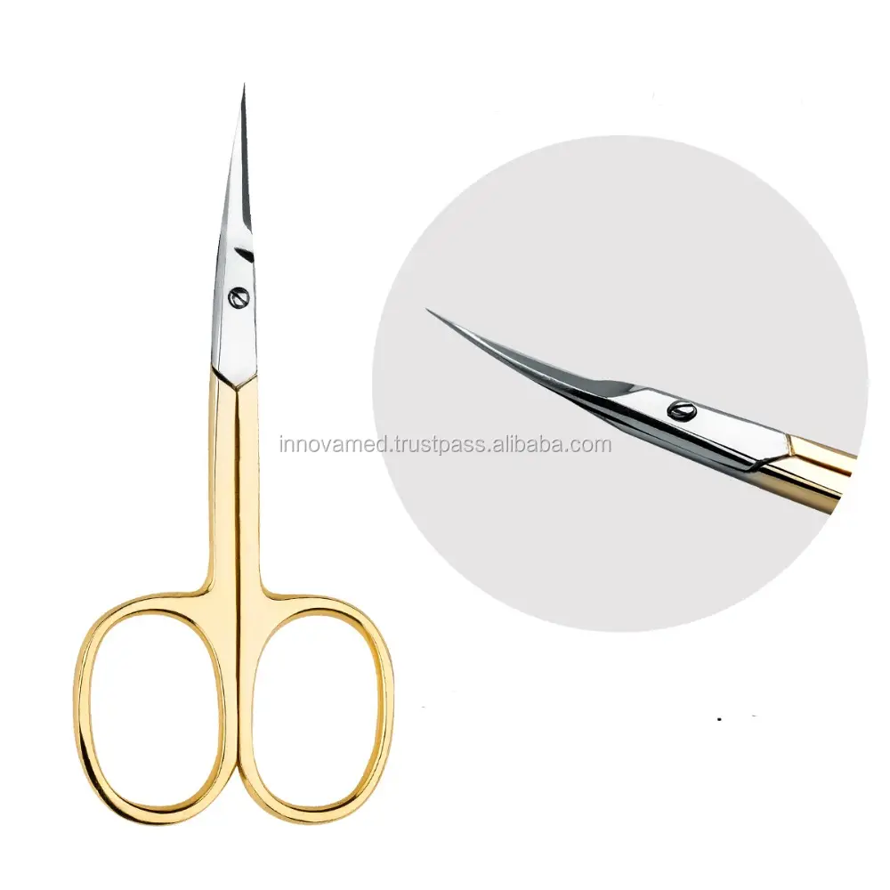 Nail & Cuticle Scissors with Pink Color 09/Professional Cuticle & Nail Scissors/Beauty Instruments