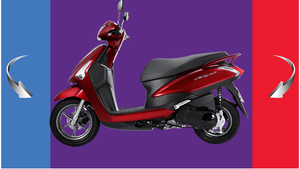 Marca Yamahv - Motocicleta scooter de gasolina de alta calidad de 125cc (Acruzov Deluxe) Modelo: YSN 125_Red - Product Image 5