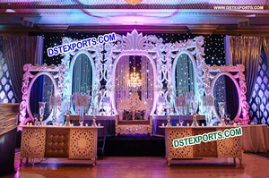 Wedding Stage Rangla Punjab <b>Backdrop</b> Decoration Wedding Stage <b>Backdrop</b> Photo <b>Frame</b> <b>Backdrop</b> Panels for Wedding - Product Image 2