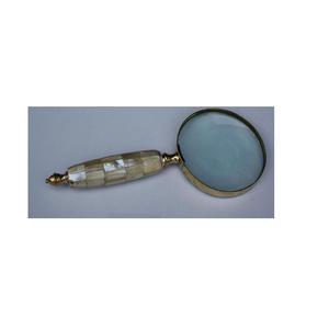 แว่นขยายทองเหลืองลายมุกประดับโลหะ สำหรับอ่านหนังสือ มีแบบอื่นให้เลือก ของขวัญสำหรับผู้ชาย - Product Image 2