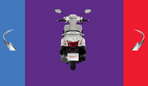 Ziao — scooter à essence fait au Vietnam, couleur noir/blanc, modèle masculin 125 - Product Image 6