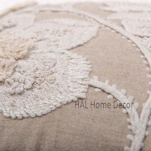 Wholesale Custom Embroidered Pillow Covers, Sofa Back Support <b>Cushion</b> Covers Decorative Indian Throw Pillow Case - Product Image 3