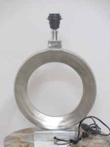 Nordic Triangle Shape Pewter <b>Lamp</b> <b>Base</b> Brushed <b>for</b> Decoration in Home Hotel Bedside - Product Image 2