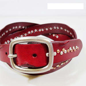 2021 cinturones de cuero para mujer cinturón de cuero de moda para mujer hecho a mano de la mejor calidad con hebilla de metal con estilo sólido todos los tamaños personalizados - Product Image 1