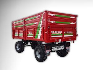 Ferme Tracteur Remorque De La Turquie 6 tonnes Arrière Basculement Mécanicien De Frein S-37 Acier Ferme Tracteur Remorque - Product Image 3