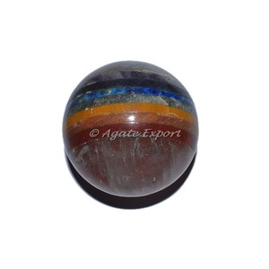 Artesanía de piedra semipreciosa, artesanía de cristal curativo, tendencia, bola unida de Chakra de piedras preciosas para Decoración - Product Image 1