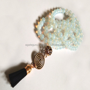 Meditación JAP mala Opalite Beads Espiritual Mala Oración Meditación Mala - Product Image 1