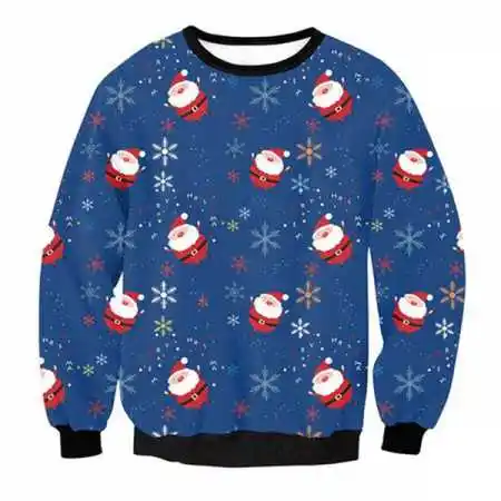 Shemax 2024 OEM New Fashion Made in Pakistan Best Selling Santa Claus Ugly Christmas Sweatshirt For Teens
