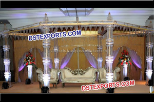 Indian Wedding Crystal Mandap Set Designer Crystal Mandaps Manufacturer Indian Wedding Crystal Mandap Exporter Houston - Product Image 6