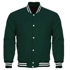 Unisex Super Calidad Universidad Letterman Varsity Bomber Chaqueta Invierno Impermeable Piel Decoración Jugadores de béisbol - Product Image 1