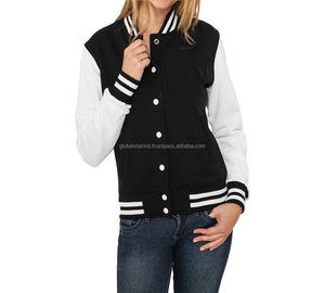 Vente en gros de veste polaire de baseball vierge personnalisée de haute qualité à la mode pour femmes et filles produit fini respirant - Product Image 3