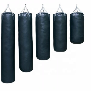 Sac de frappe lourd en gros, 2 pieds de haut, en cuir/PVC/PU, rempli de sable, logo personnalisé écologique pour les arts martiaux, l'entraînement de boxe - Product Image 2