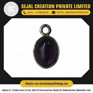 Conectores de piedras preciosas de bisel hechos a mano, hallazgos de joyería de latón duradero con Material de piedra, componentes de joyería de Latón chapado - Product Image 3