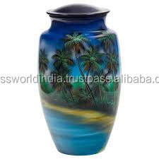 Brassworld Inde Urne de crémation pour les cendres humaines Fournitures funéraires haut de gamme - Product Image 3