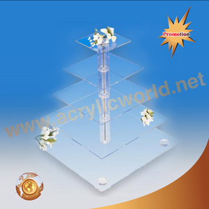 แท่นวางโชว์เค้กแต่งงานทำจากอะคริลิคทำจากโรงงาน - Product Image 3