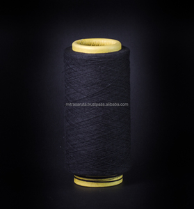 ถุงเท้าผ้าฝ้ายรีไซเคิลแบบผสมกันไฟฟ้าสถิตและป้องกันแบคทีเรียลายย้อมแฟนซีสำหรับถักและทอผ้า - Product Image 2