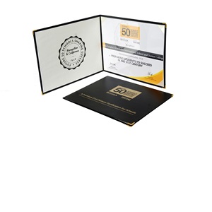 <b>Leather</b> Certificate Holder Diploma Cover - Product Image 1