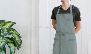 Delantales de cocina tipo cintura algodón al por mayor colección de diseño - Product Image 4