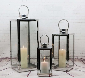 Linternas clásicas colgantes de acero inoxidable para decoración de boda, linternas de Metal de alta calidad, disponibles a precio a granel - Product Image 4