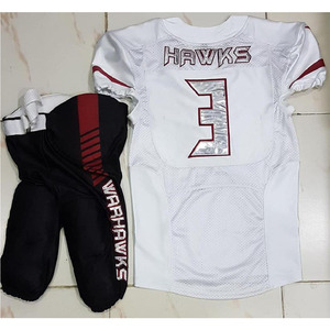 Uniformes de Fútbol Americano Personalizados de Manga Corta Transpirables de Alta Calidad con Impresión Sublimada para Equipos - Product Image 3