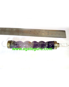 Palos curativos tallados en amatista hechos a mano Material de piedras preciosas Herramientas efectivas - Product Image 1