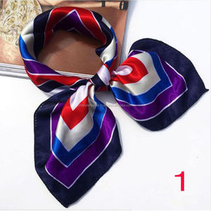 Silk Square Scarves Scarf Bandannas Head Wrap Shawl Satin <b>Women</b> Soft Stewardess Neckerchief <b>Headband</b> Head Neck <b>Women</b> Kerchief - Product Image 1