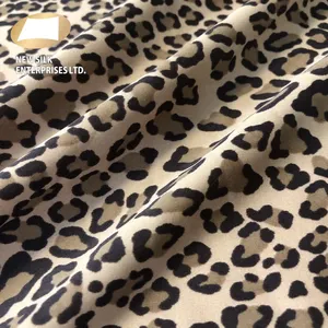 20 80 nylon spandex feito malha urdidura da tela da cópia do leopardo para swimwear