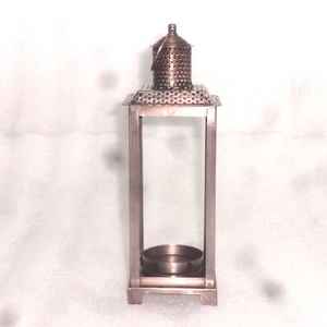 Lanterne à bougie en filigrane avec verre, nouveau Design de décoration de maison et de noël - Product Image 1
