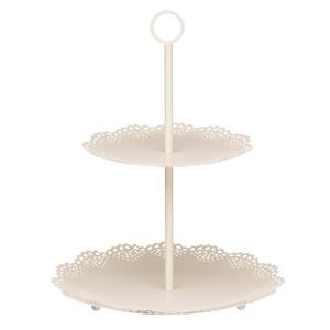 Support de gâteau de mariage en métal à 2 niveaux pour des décorations de gâteaux et de boulangeries élégantes - Product Image 5