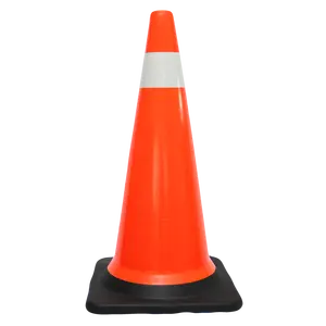 Taiwan Safety Orange Color Reflective PVC Traffic Cone For Driveway Safety