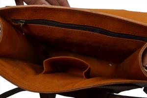 Handmade Genuine Leather Pure Brown Journal Wholesaler New Design <b>Messenger</b> <b>Bag</b> Crossbody Satchel <b>Bag</b> With Adjustable Long Strap - Product Image 5