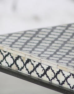 Modern <b>Square</b> Bone Inlay Coffee <b>Table</b> for Living Room Home Furniture - Product Image 6