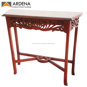 Table console minimaliste européenne, moderne et antique, meubles indonésiens en bois massif pour la maison, le salon, le hall ou la table d'appoint - Product Image 6