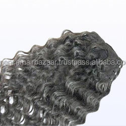 Magnifiques trames de cheveux indiens bouclés Remy Machine cheveux humains de haute qualité - Product Image 4