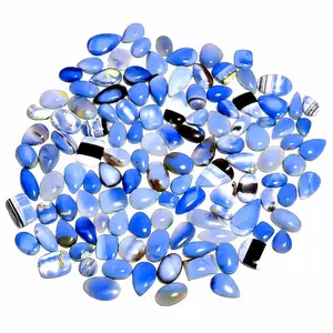 Energy Healing Natural Owyhee Blue Opal Tumbled Gem Stone Wholesale Loose Gemstone Owyhee Blue Opal Cabochon Gemstones