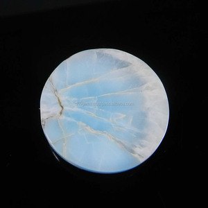 หิน Larimar Cabochon ธรรมชาติขนาด24มม. อัญมณีหลวม39.2ชิ้นสำหรับทำเครื่องประดับ - Product Image 2