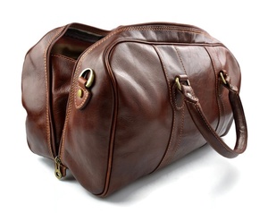 Travel Leather Duffel Overnight for Men and <b>Women</b> <b>Weekender</b> Cabin <b>Bag</b> IHS-0011 - Product Image 4