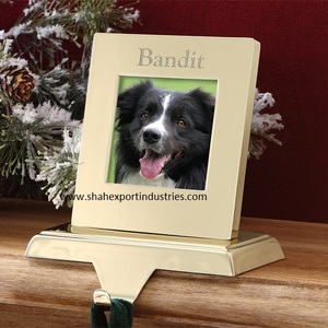 Cadre photo décoratif de Noël supports de bas en métal avec crochet pour la maison décorations de table intérieures de vacances de Noël - Product Image 1