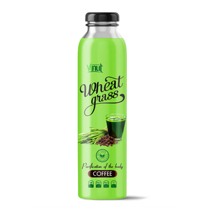 Hierba de trigo con café 300 ml 10,1 floz Bebida de jugo VINUT 24 botellas de cartón botella para mascotas OEM Etiqueta privada Sabor natural - Product Image 1
