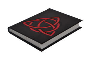 Diario Único con Triqueta Celta Repujada a Mano en Dos Colores Negro con Rojo, Cuadernos Personalizados de Cuero Genuino con Triángulo - Product Image 3