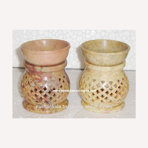 เครื่องอุ่นน้ำมันจากหินน้ำมันหอมแกะสลักหินน้ำมันหอมละมุน - Product Image 1