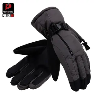 Winter Skiën Handschoenen Waterpro Warmste Winter Sneeuw Snowboard Sneeuwscooter Ski Sport Handschoenen Met Rits Pocket Custom Winter Handschoenen