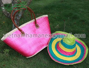 Bolso de paja de algas marinas naturales personalizado al por mayor con logotipo impreso - Product Image 1