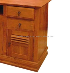 เฟอร์นิเจอร์ไม้ในร่ม-อินโดนีเซียเฟอร์นิเจอร์ไม้สักตู้ทีวี3ประตู - Product Image 3