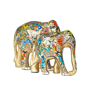 Elefante de Recuerdo Pintado a Mano, Diseños de Elefantes Pintados Personalizados - Product Image 1