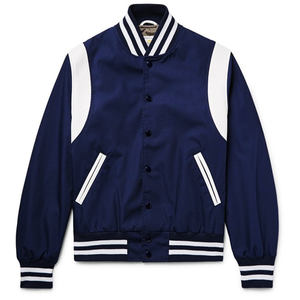 Concevez vos propres vestes d'université Vêtements pour hommes Vêtements de sport Adultes Satin Matériel à manches longues Baseball Varsity Vestes à vendre - Product Image 1