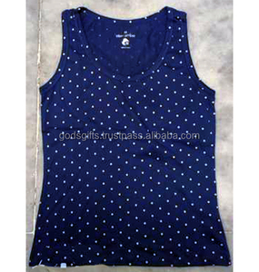 Suministro directo de fábrica Tirupur Servicio OEM Venta al por mayor Fitness Crop Top Algodón Entrenamiento Tank Top Bambú Orgánico Tallas grandes en blanco - Product Image 6