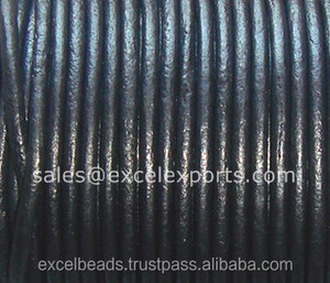 สายหนัง5มม. และสายเครื่องประดับเชือกโลหะแบบแฟชั่นสำหรับทำสร้อยข้อมือ - Product Image 6